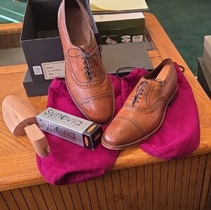 Allen Edmonds Tan Leather Oxfords